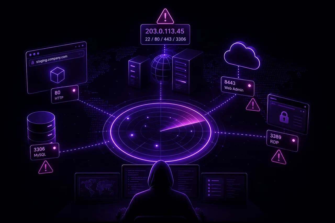 بصمتك الرقمية: المنافذ والخدمات المكشوفة التي يجدها المهاجمون أولاً